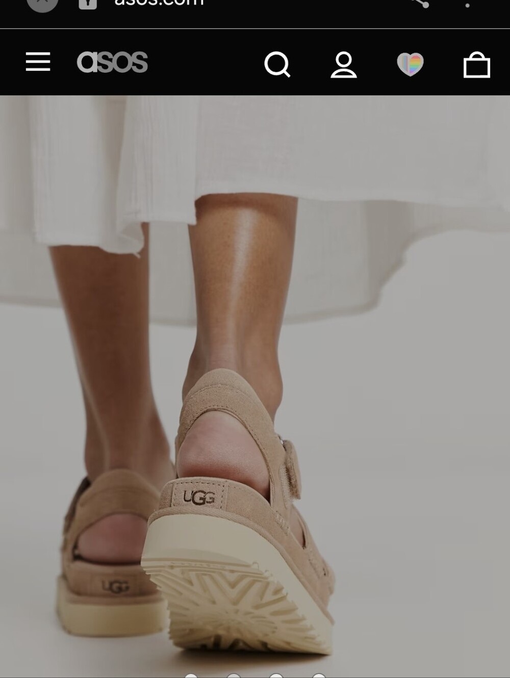 UGG Women’s Sand Suede Fisherman-Style Platform Sandals - Picture 2 of 9